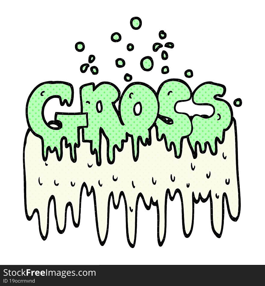 cartoon gross symbol