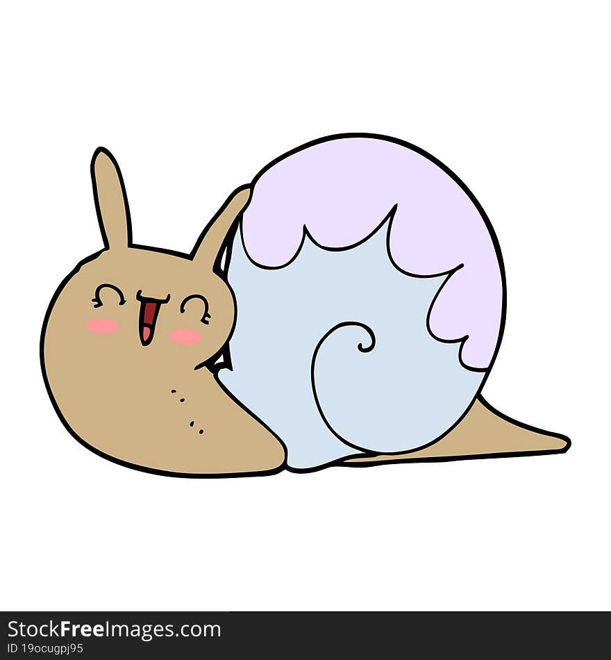 Cute Cartoon Snail