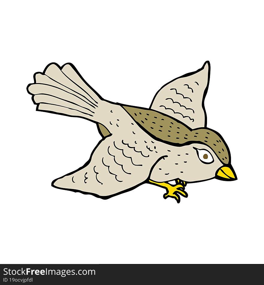 Cartoon Flying Bird