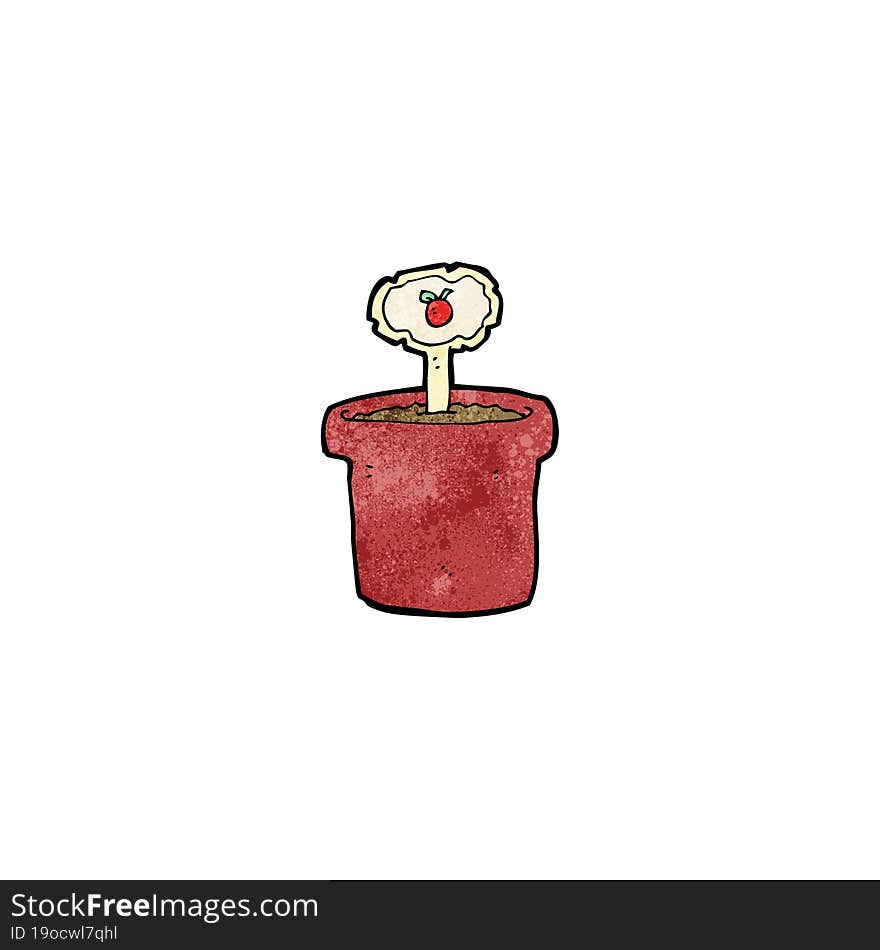 cartoon flowerpot