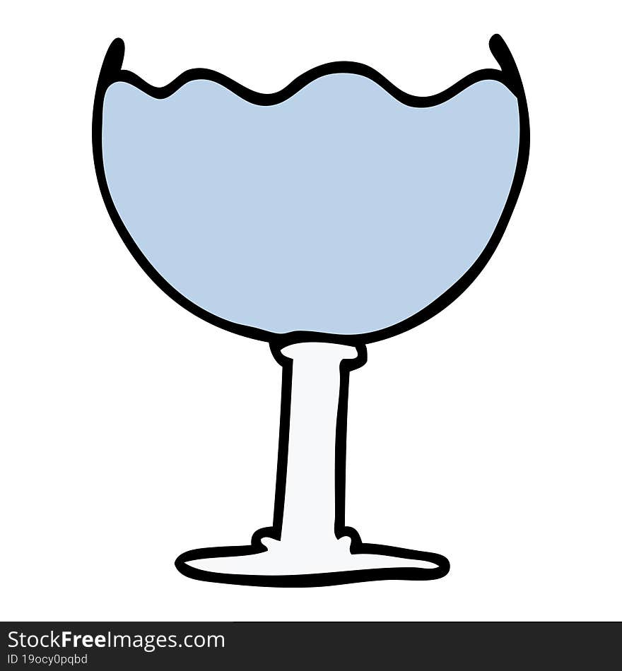 Cartoon Doodle Glass Of Drink