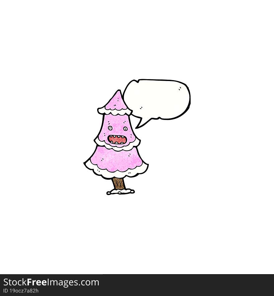 talking christmas tree cartoon