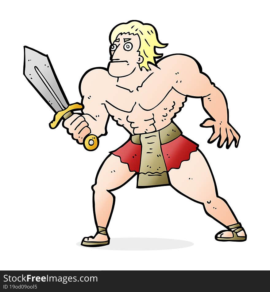 Cartoon Fantasy Hero Man