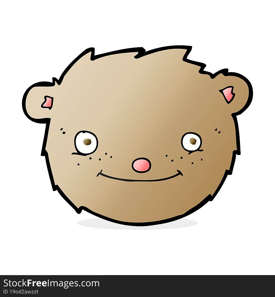 cartoon teddy bear head