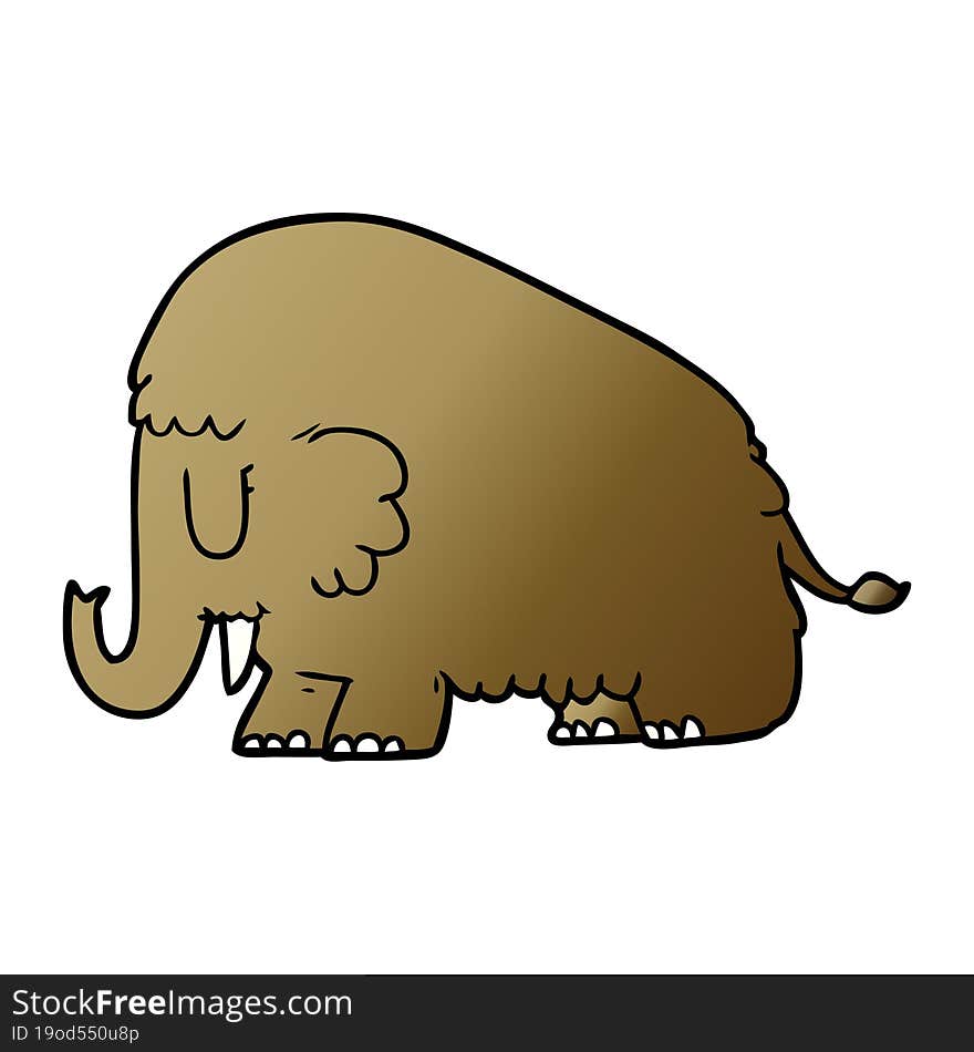 cartoon mammoth. cartoon mammoth