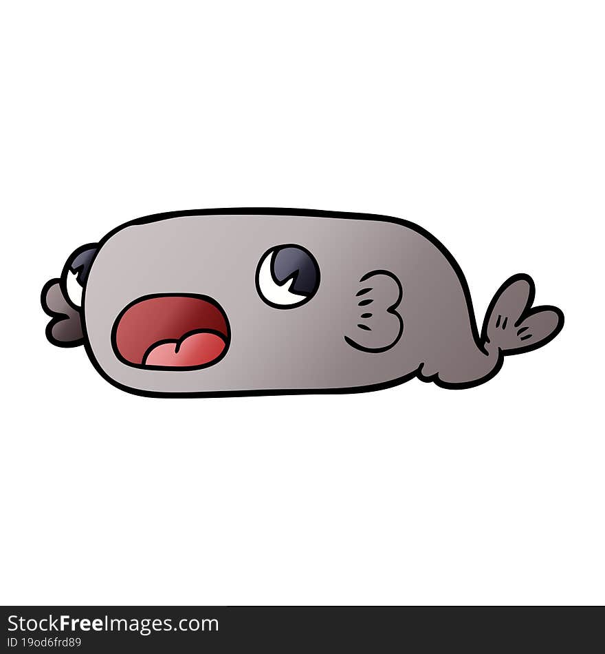 cartoon doodle of a fish