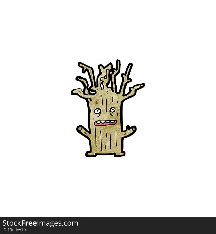 Tree Cartoon Character