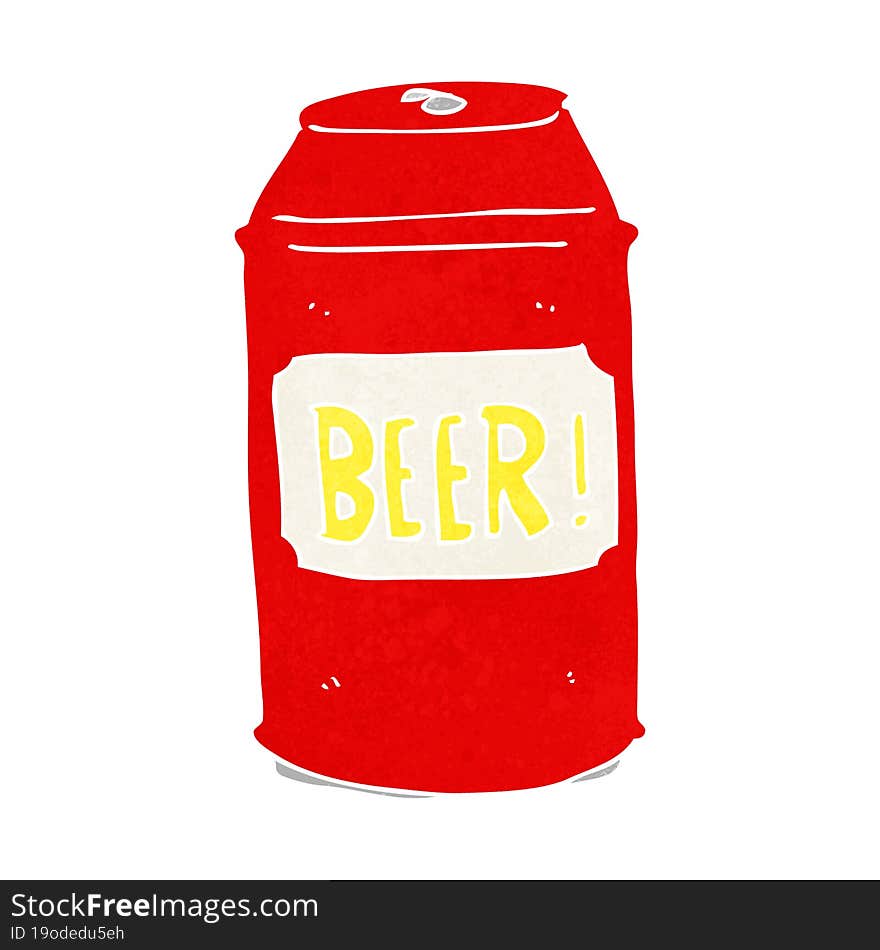 cartoon beer can