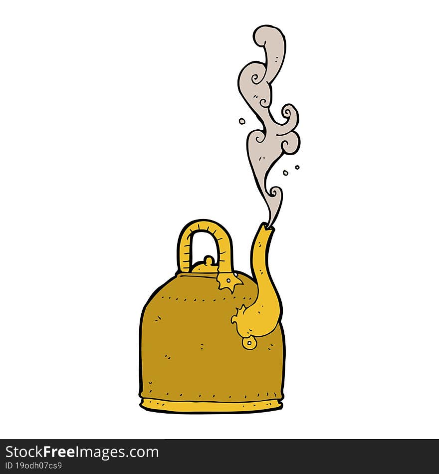 old iron kettle cartoon