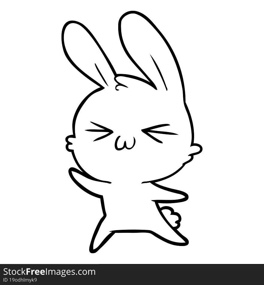 cute cartoon rabbit. cute cartoon rabbit