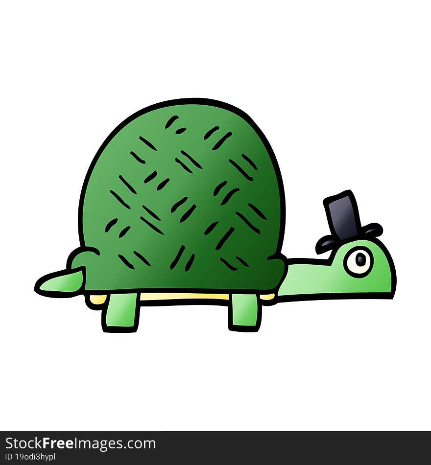 cartoon doodle funny tortoise