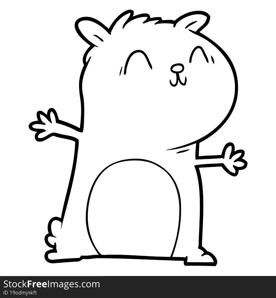 cartoon gerbil. cartoon gerbil