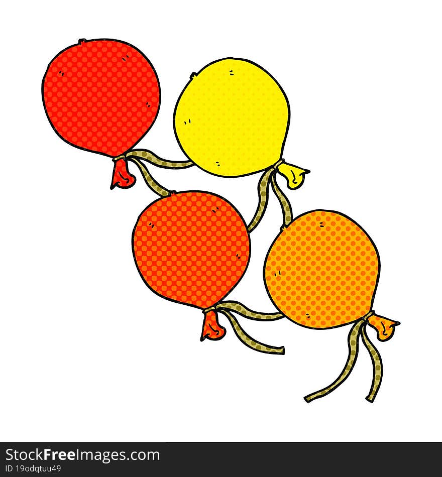 cartoon balloons