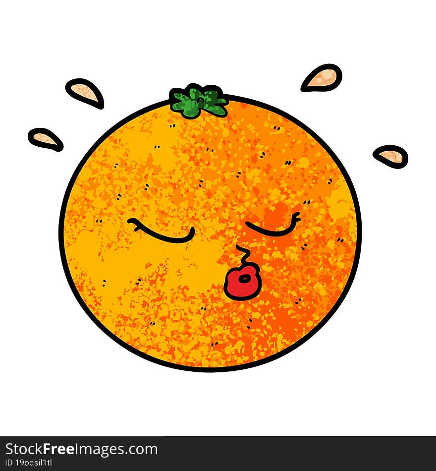 cartoon orange. cartoon orange