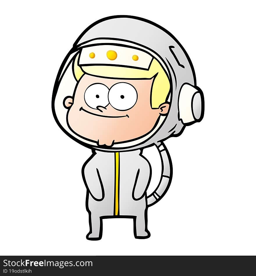 happy astronaut cartoon. happy astronaut cartoon