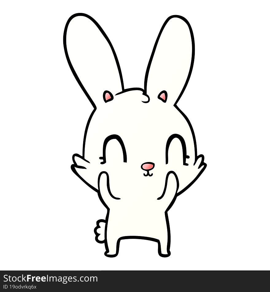 cute cartoon rabbit. cute cartoon rabbit