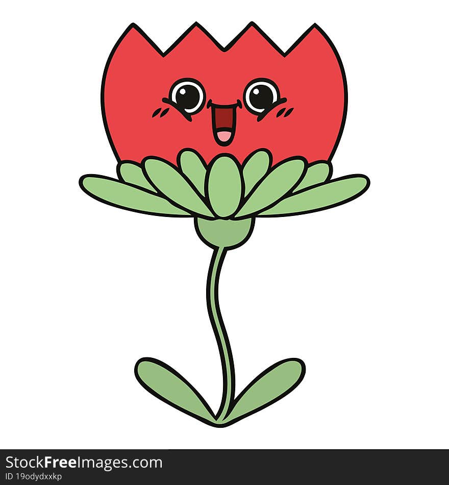 Cute Cartoon Flower