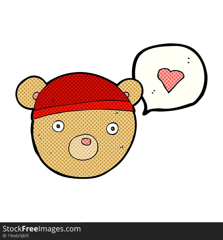 cartoon bear in hat