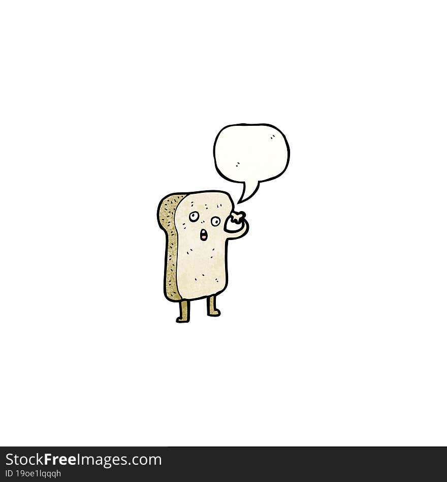 slice of bread cartoon character