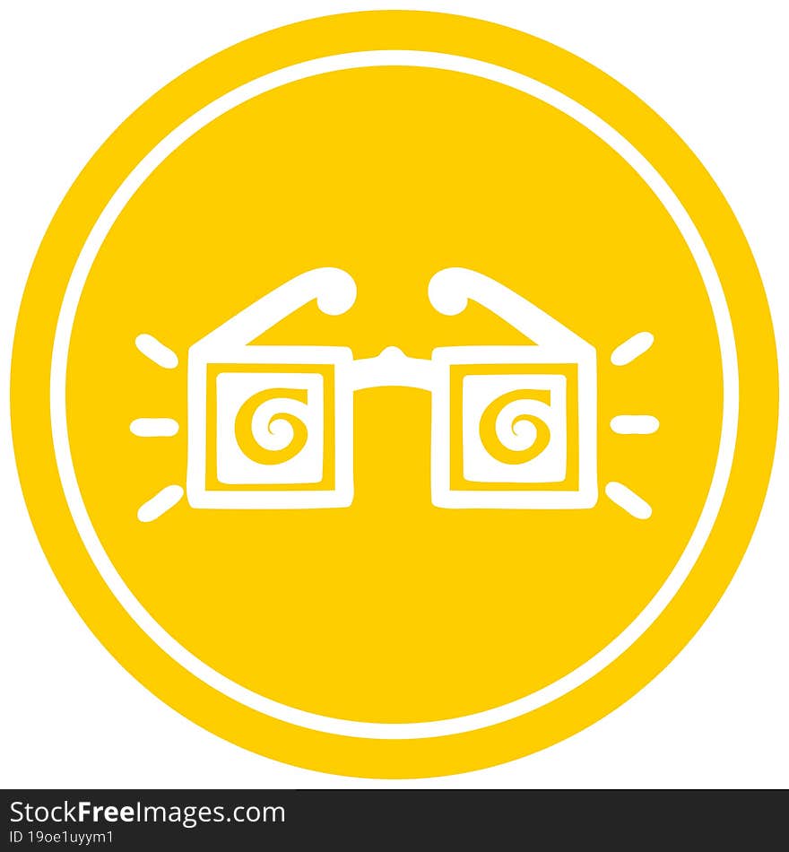 x ray specs circular icon