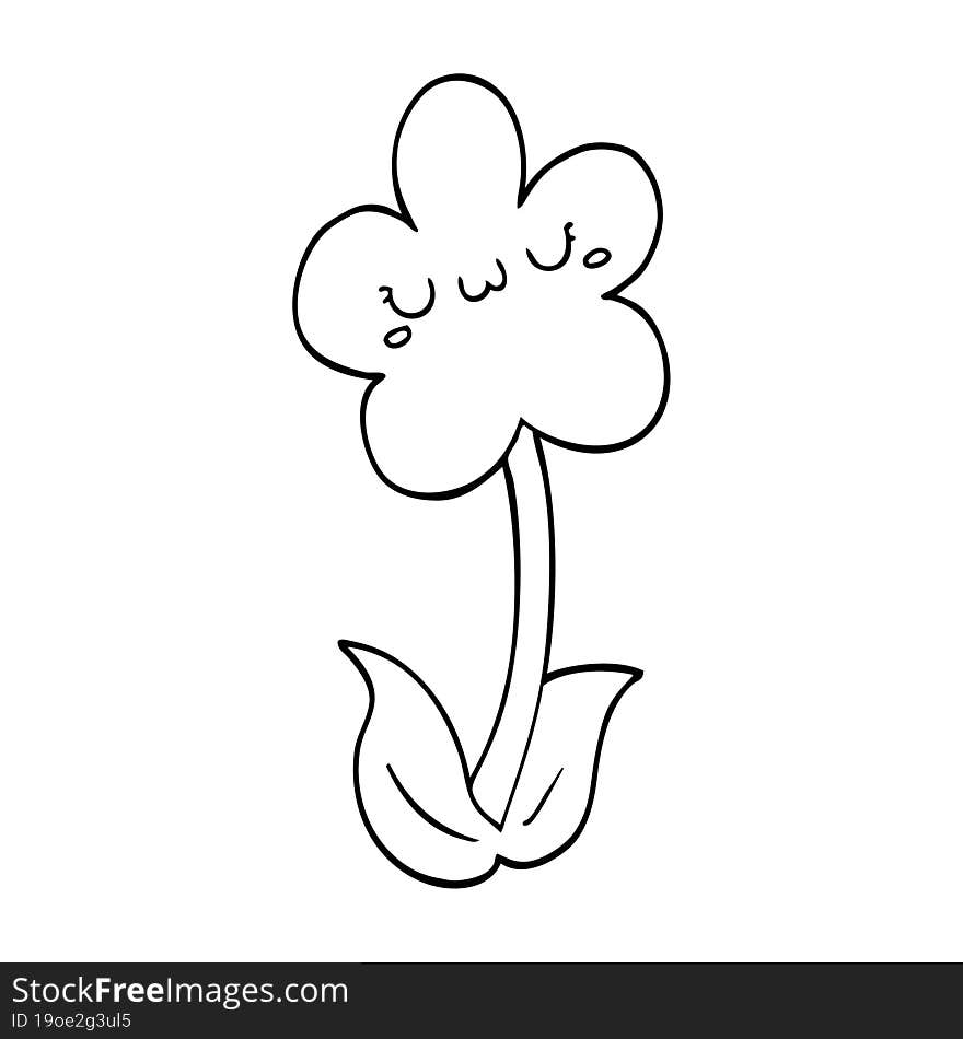 cartoon flower