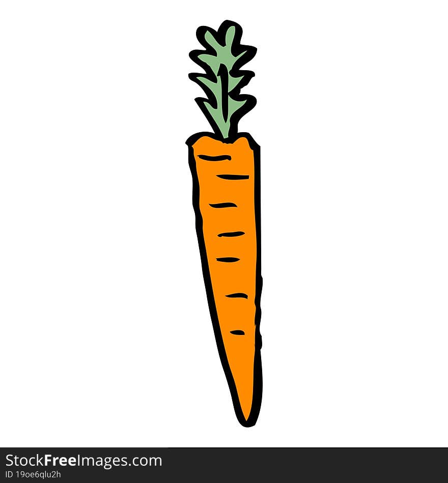 cartoon doodle doodled carrot