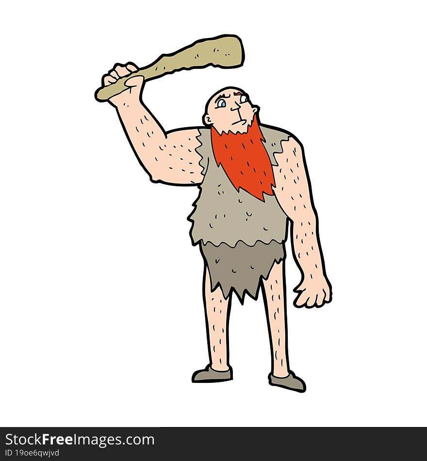 Cartoon Neanderthal