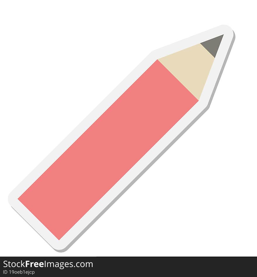 pencil sticker