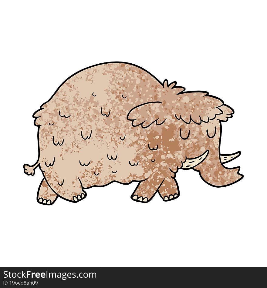 cartoon prehistoric mammoth. cartoon prehistoric mammoth