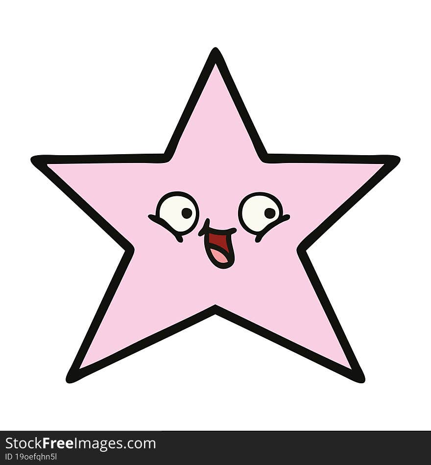 cute cartoon star fish