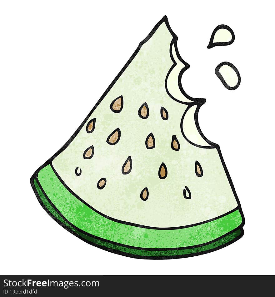 textured cartoon watermelon slice