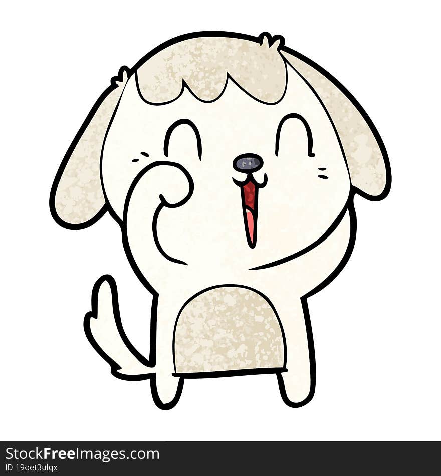 cute cartoon dog. cute cartoon dog