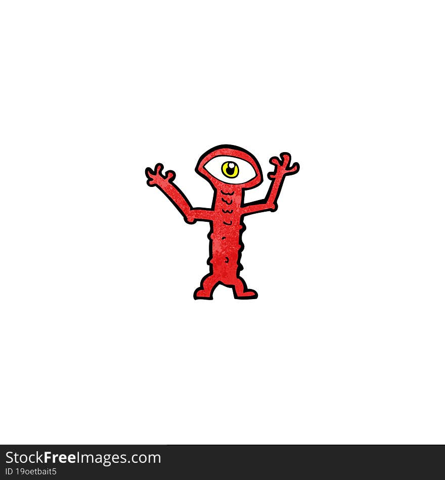 cartoon crazy monster