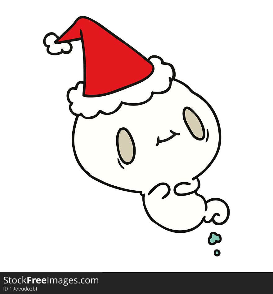 Christmas Cartoon Of Kawaii Ghost