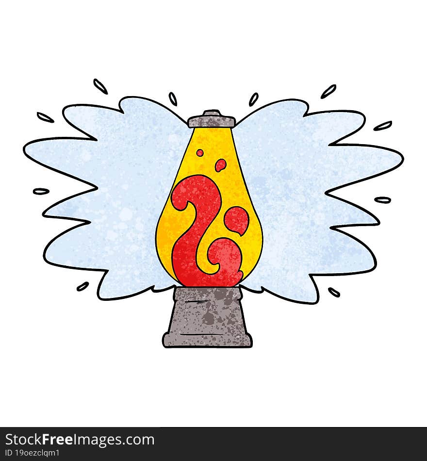 cartoon retro lava lamp. cartoon retro lava lamp