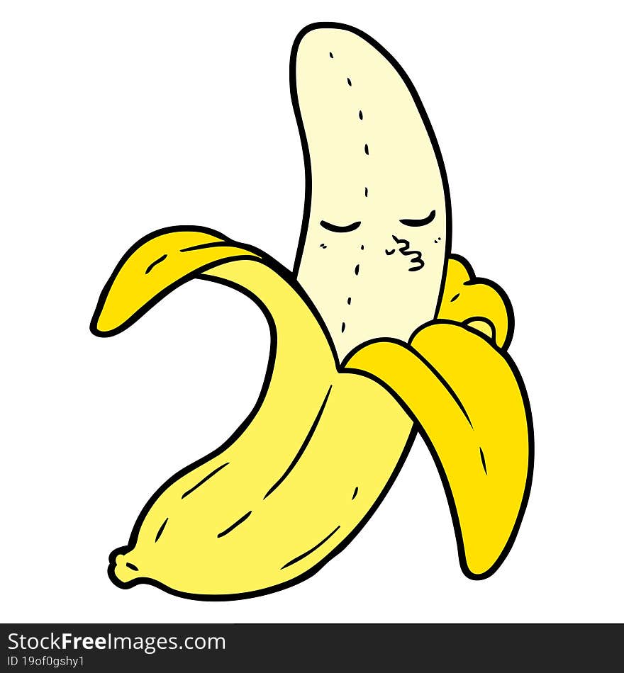 cartoon banana. cartoon banana