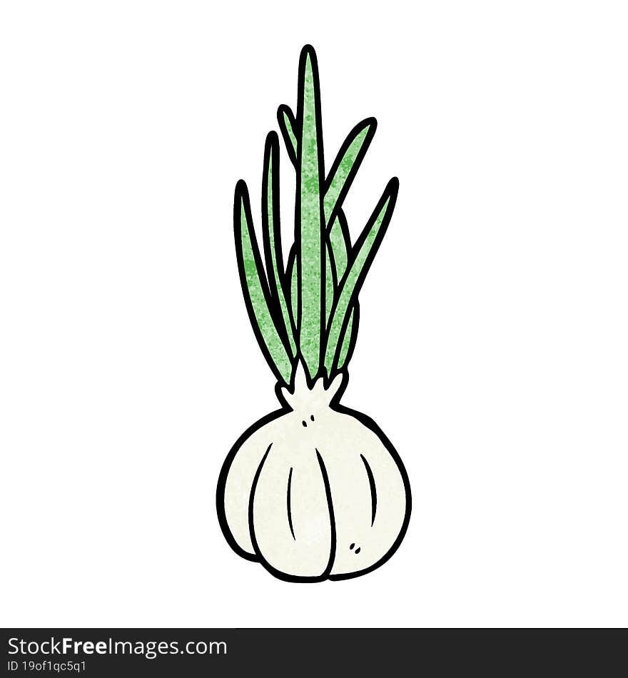 cartoon garlic bulb. cartoon garlic bulb