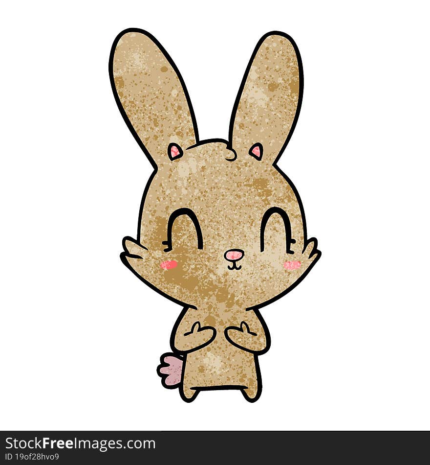 cute cartoon rabbit. cute cartoon rabbit