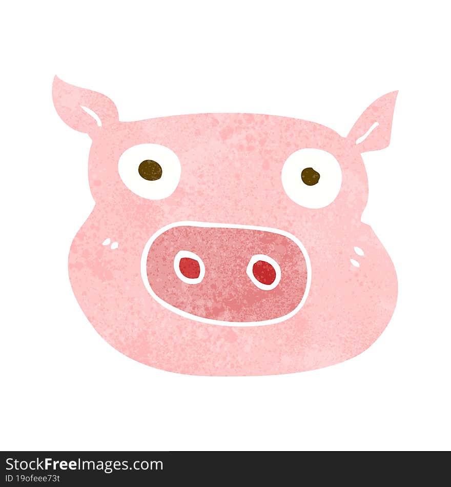 cartoon pig face