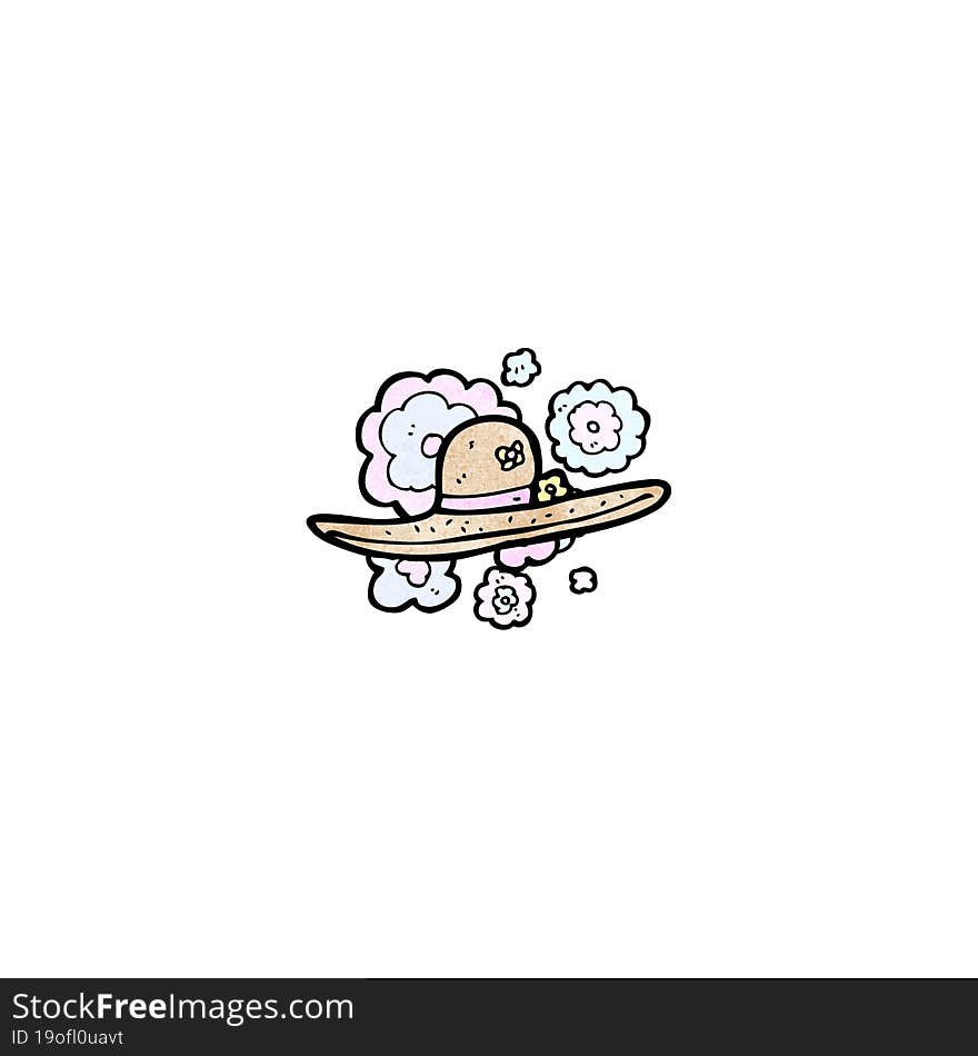 summer hat cartoon