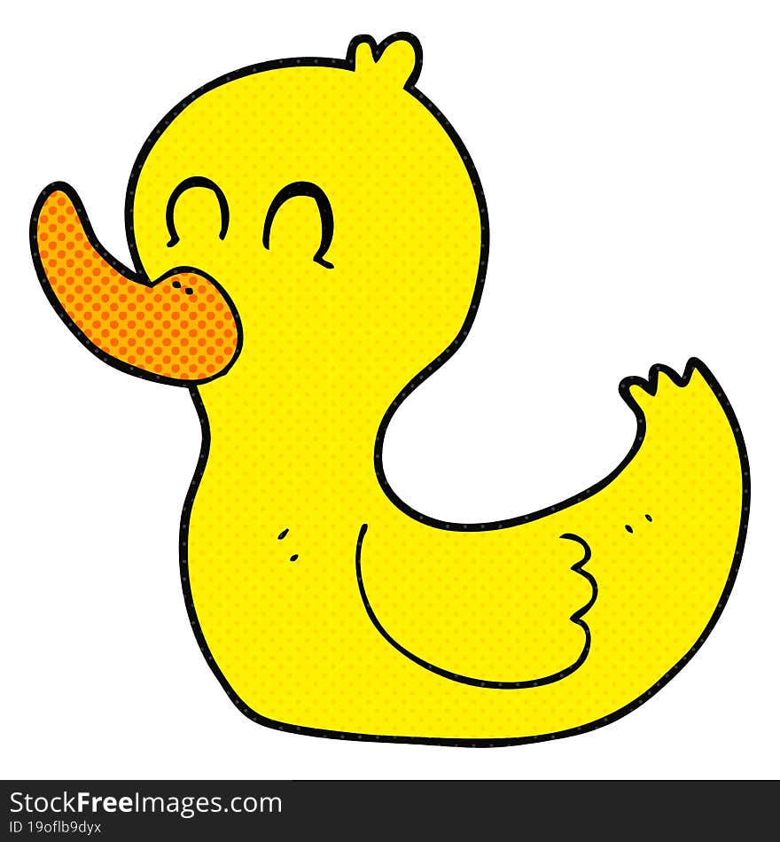 freehand drawn cartoon cute duck