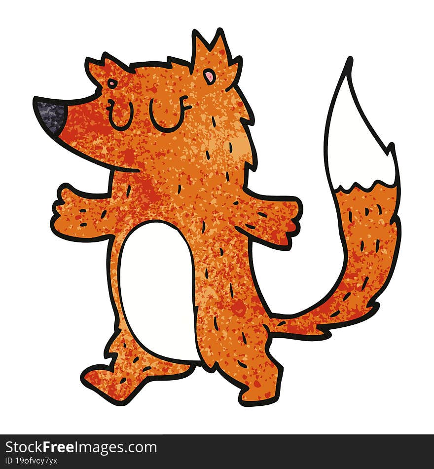 Cartoon Doodle Fox