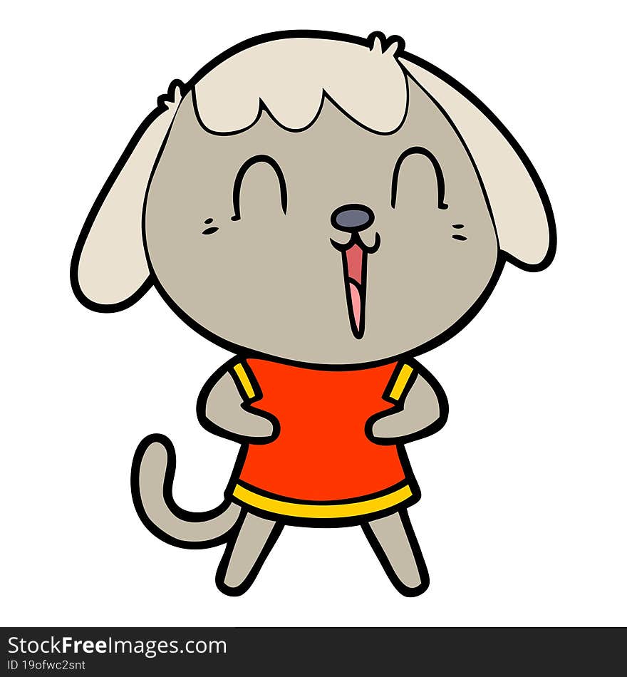 cute cartoon dog. cute cartoon dog