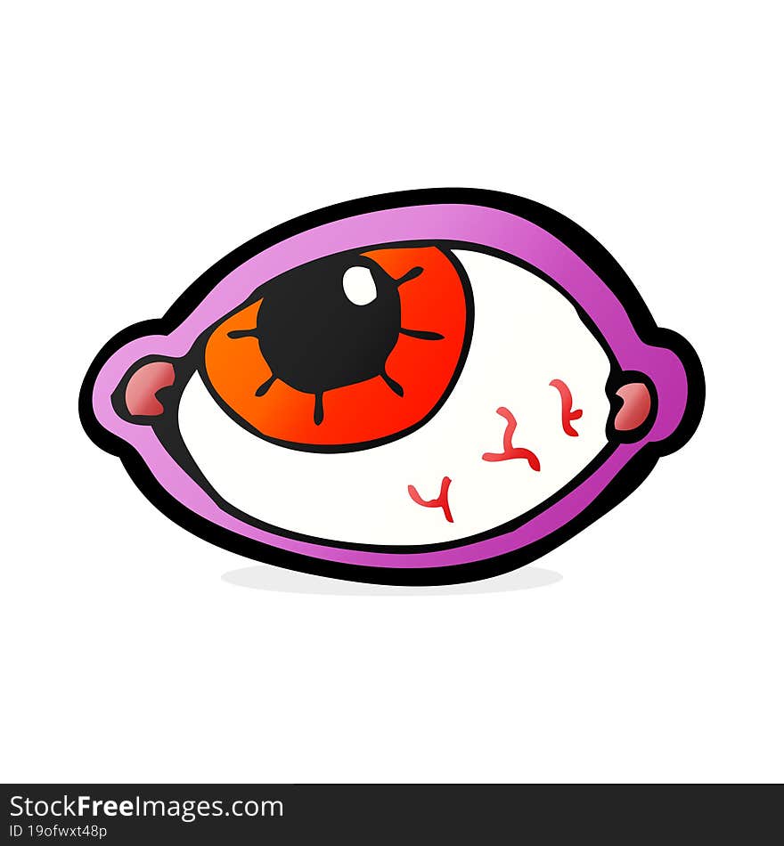 cartoon spooky eye