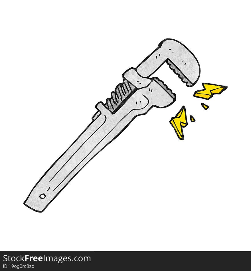 texture cartoon adjustable wrench