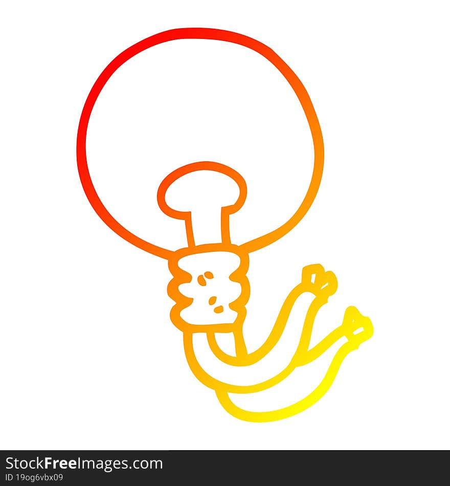 warm gradient line drawing cartoon