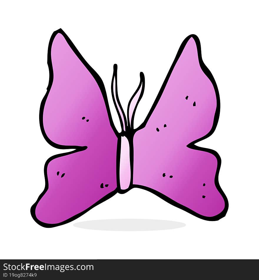 cartoon butterfly symbol