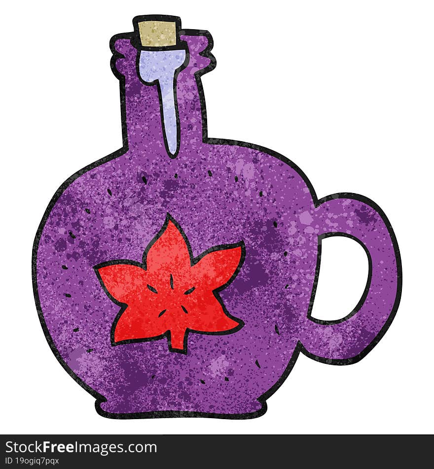 Textured Cartoon Maple Syrup