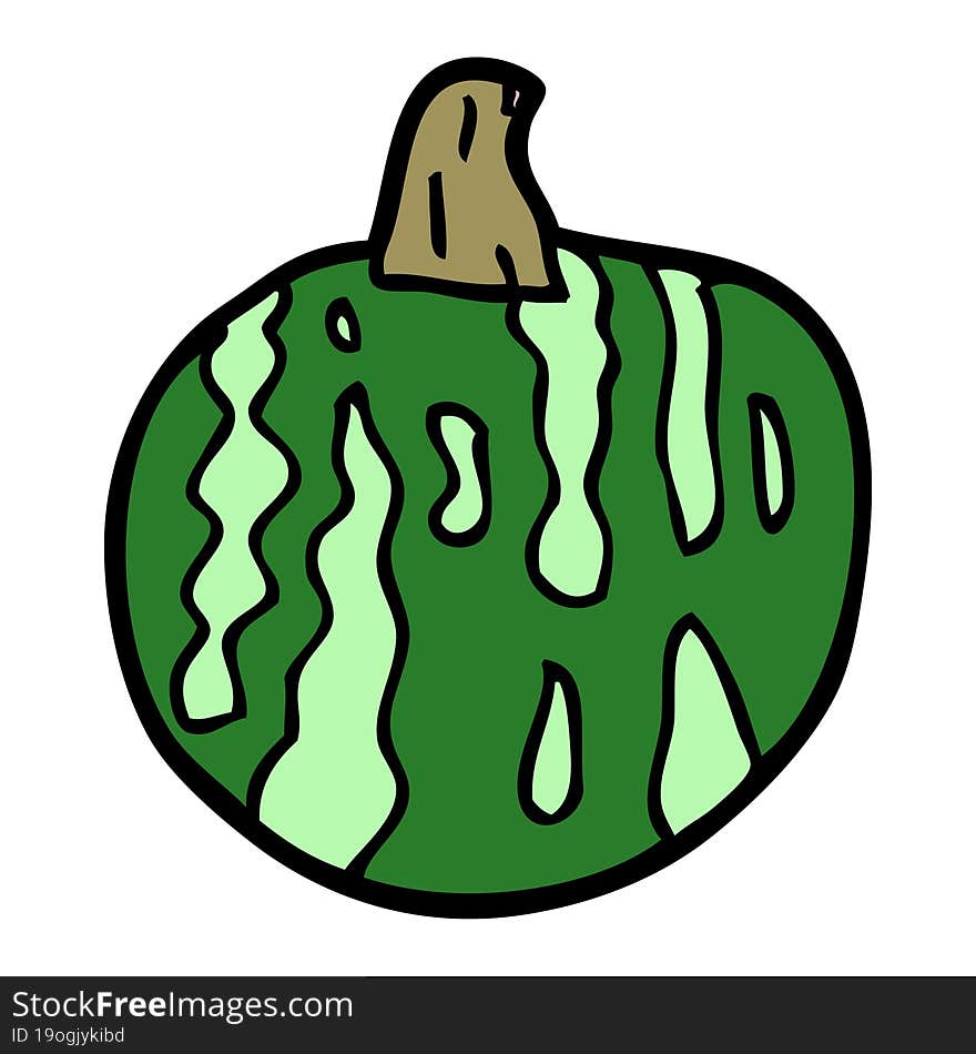 cartoon doodle melon