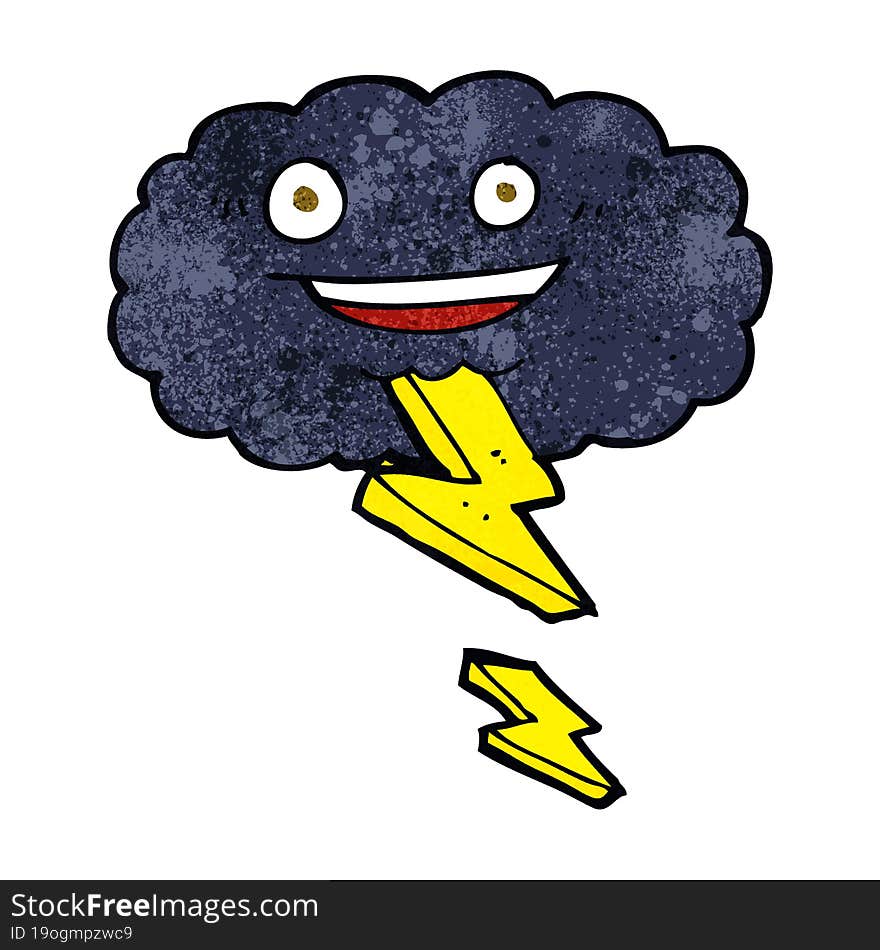 cartoon storm cloud